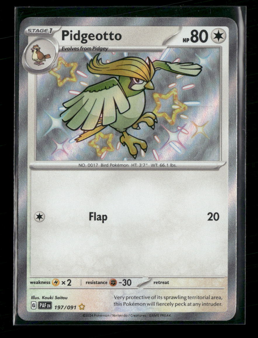 SV: Paldean Fates Pidgeotto #197/091