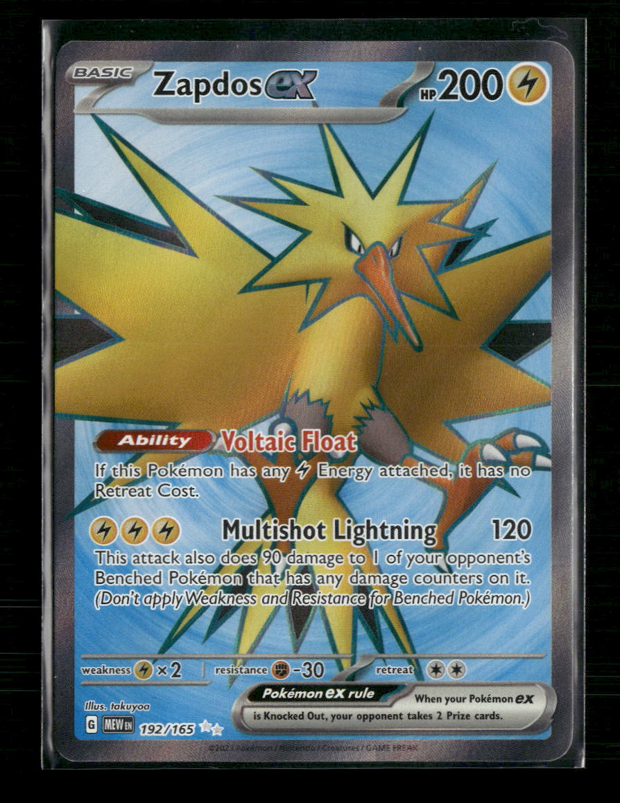 SV: Scarlet & Violet 151 Zapdos ex #192/165