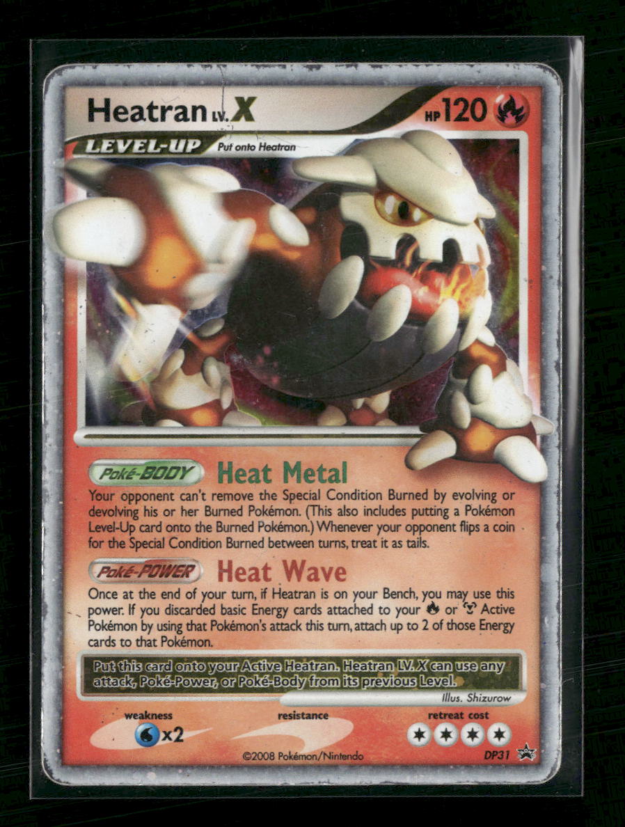 Diamond and Pearl Promos Heatran LV.X #DP31 *Damaged*