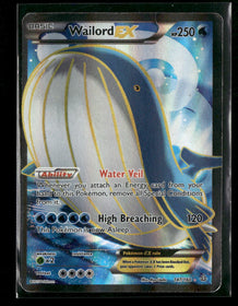 XY - Primal Clash Wailord EX (147 Full Art) #147/160 *Damaged*