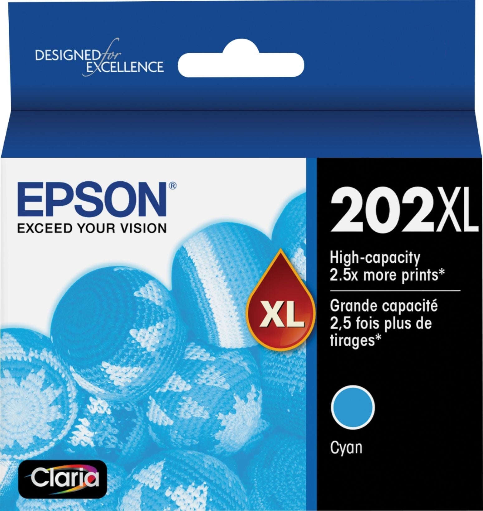 New, Pre-Owned - Epson 202XL High Capacity Cyan Ink Cartridge