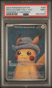 2023 Pokemon Svp En Pokemon X Van Gogh Pikachu/Grey Felt Hat 9 PSA #085