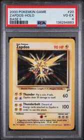 2000 Pokemon Game Base Ii Base Ii Zapdos-Holo 4 PSA #20
