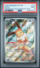 2025 Pokemon Svp En Prismatic Evolutions Pc Etb Eevee 9 PSA #173