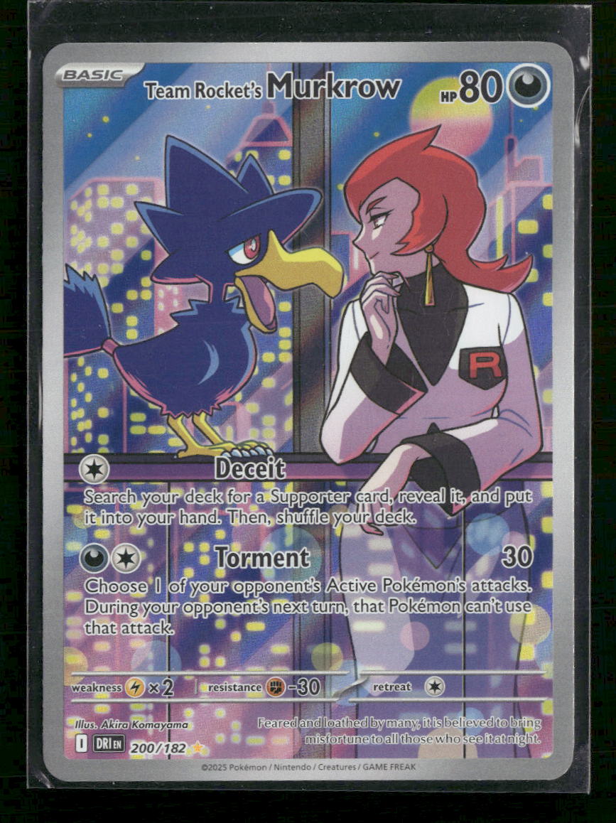 SV10: Destined Rivals Team Rocket's Murkrow #200/182