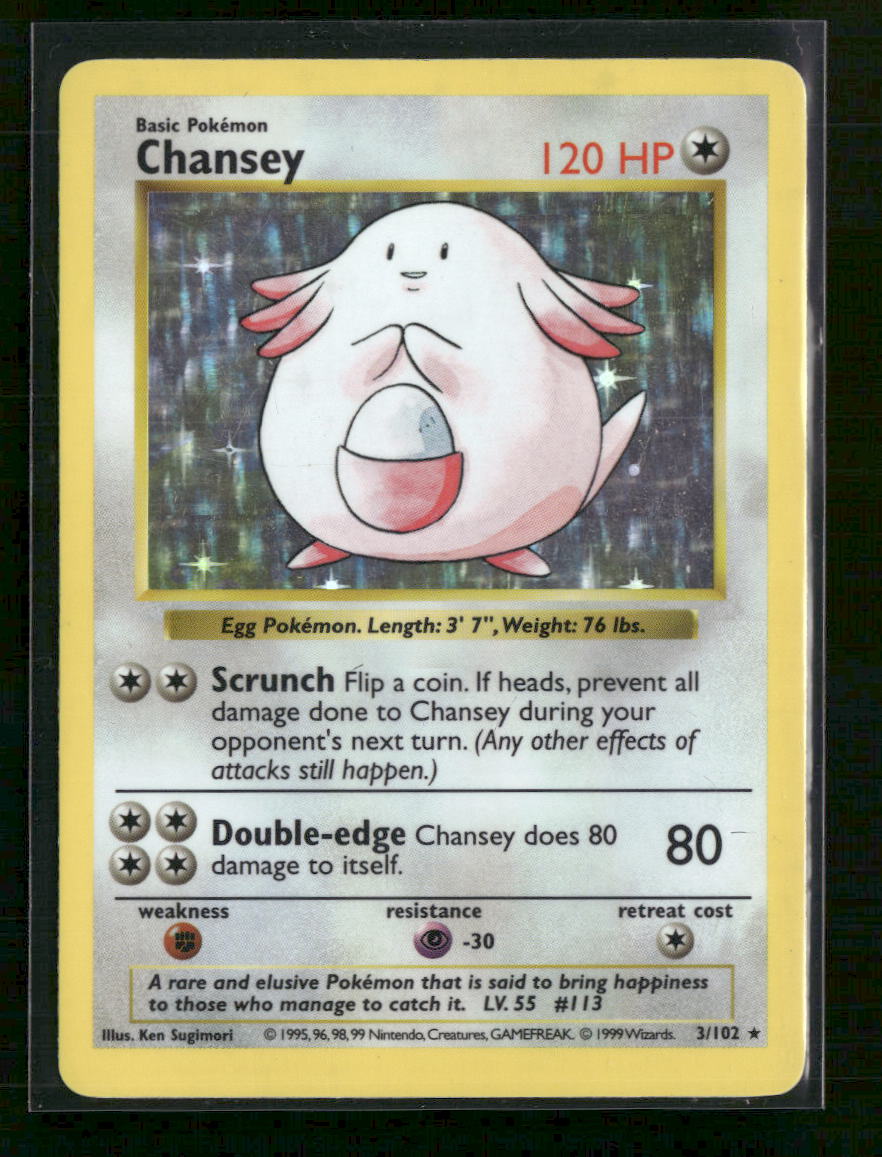 Base Set (Shadowless) Chansey #003/102