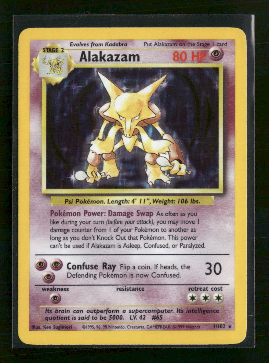 Base Set Alakazam #001/102