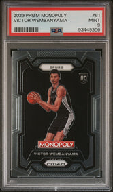 2023 Panini Prizm Monopoly Victor Wembanyama 9 PSA #81
