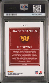 2024 Panini Donruss Optic Uptowns Jayden Daniels 10 PSA #2