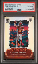 2024 Panini Donruss Optic Uptowns Jayden Daniels 10 PSA #2