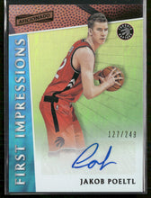 2016-17 Panini Aficionado First Impressions Auto Jakob Poeltl #/249 #4