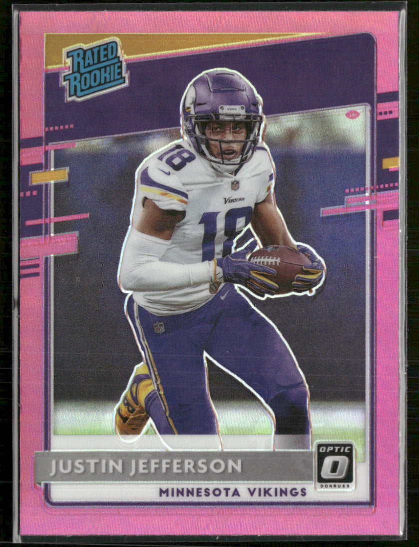2020 Donruss Optic Pink Justin Jefferson Rookie #163