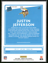 2020 Donruss Optic Bronze Justin Jefferson Rookie #163