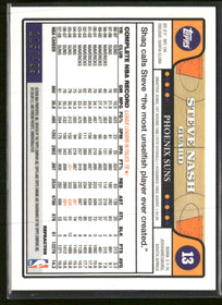 2008-09 Topps Chrome Refractors Orange Steve Nash #/499 #13