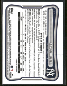 2026 Bowman Rookie Red RC Logo Cam Schlittler Rookie #53