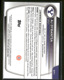 2025-26 Bowman Chrome Prospects Mojo Refractor AJ Dybantsa #BCP-1