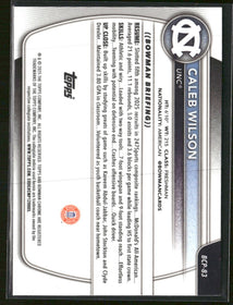 2025-26 Bowman Chrome Prospects Mojo Refractor Caleb Wilson #BCP-83