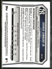 2026 Bowman Prospects Mojo Navy Refractor George Lombard Jr. #/175 #BCP-64