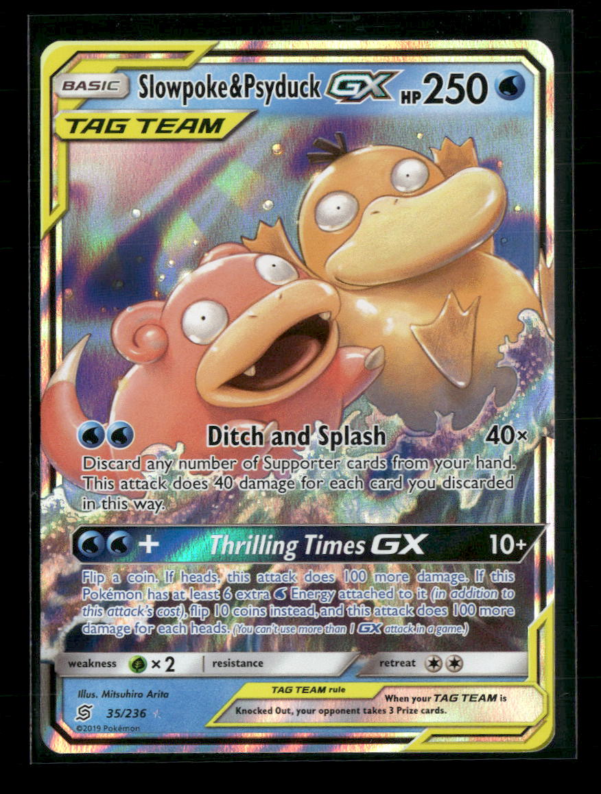 SM - Unified Minds Slowpoke & Psyduck GX #35/236