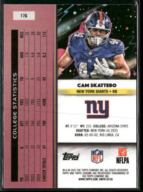 2025 Topps Chrome Cosmic Cam Skattebo Rookie #176