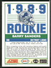 1989 Score Barry Sanders Rookie #257