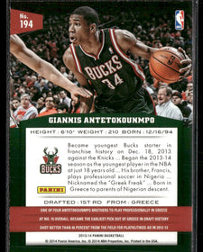 2013-14 Panini Giannis Antetokounmpo Rookie #194