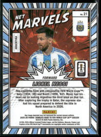 2025-26 Donruss Road to FIFA World Cup Net Marvels Lionel Messi #21