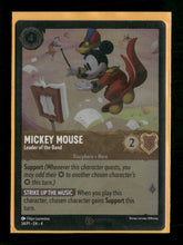 Disney Lorcana Promo Cards Mickey Mouse - Leader of the Band #34