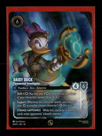 Disney Lorcana Promo Cards Daisy Duck - Paranormal Investigator #24