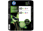 New, Pre-Owned - HP 62XL (C2P07AN) Tri-Color Ink Cartridge - Twin Pack