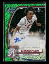2024-25 Bowman U Chrome Prospects Auto Green Refractor Labaron Philon #/99 #49