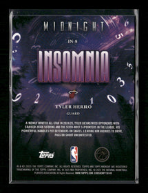 2025-26 Topps Midnight Insomnia Summer Solstice Tyler Herro #/50 #IN-8