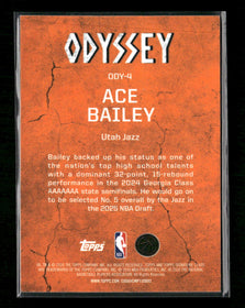 2025-26 Topps Signature Class Odyssey Rookie Card (RC) Ace Bailey #ODY-4