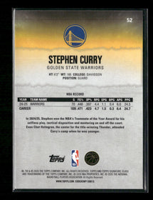 2025-26 Topps Signature Class Yellow Pandora Stephen Curry #52