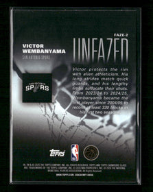 2025-26 Topps Signature Class Unfazed Victor Wembanyama #FAZE-2