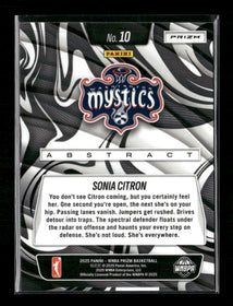 2025 Panini Prizm WNBA Abstract Sonia Citron #10 (Damaged - Print Line)