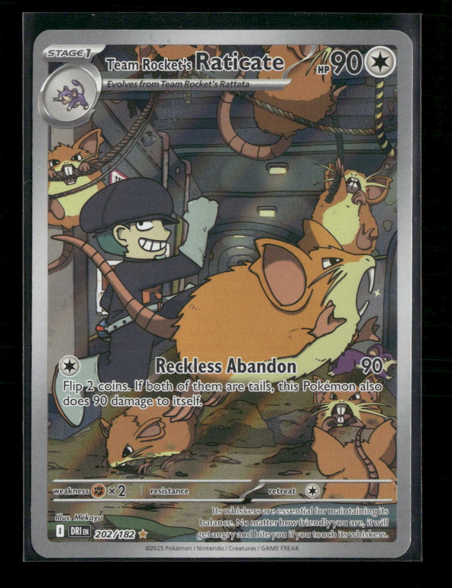 SV10: Destined Rivals Team Rocket's Raticate #202/182