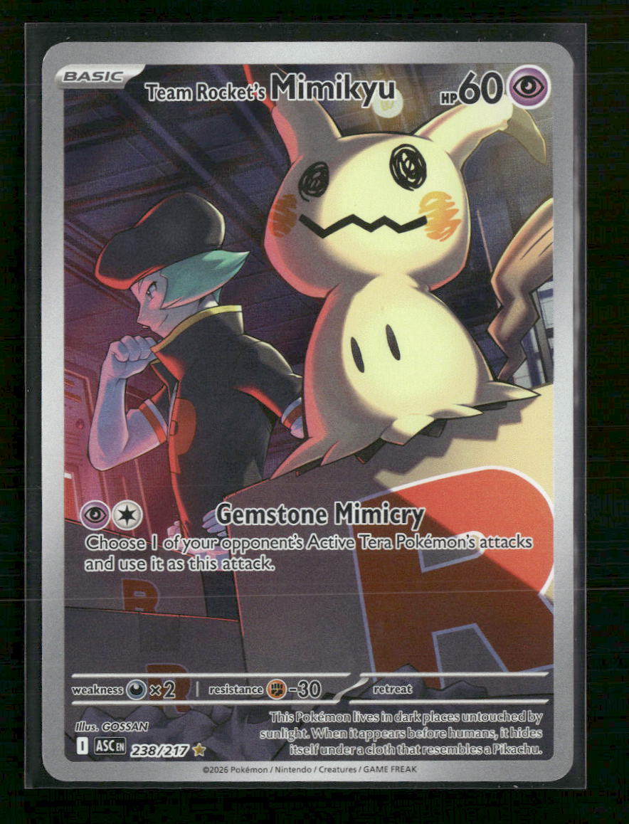 ME: Ascended Heroes Team Rocket's Mimikyu #238/217