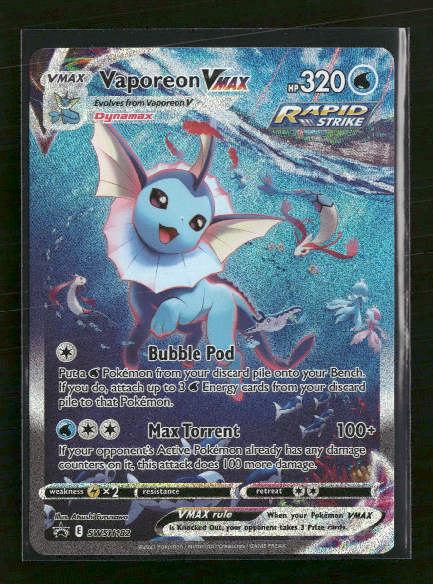 SWSH: Sword & Shield Promo Cards Vaporeon VMAX #SWSH182