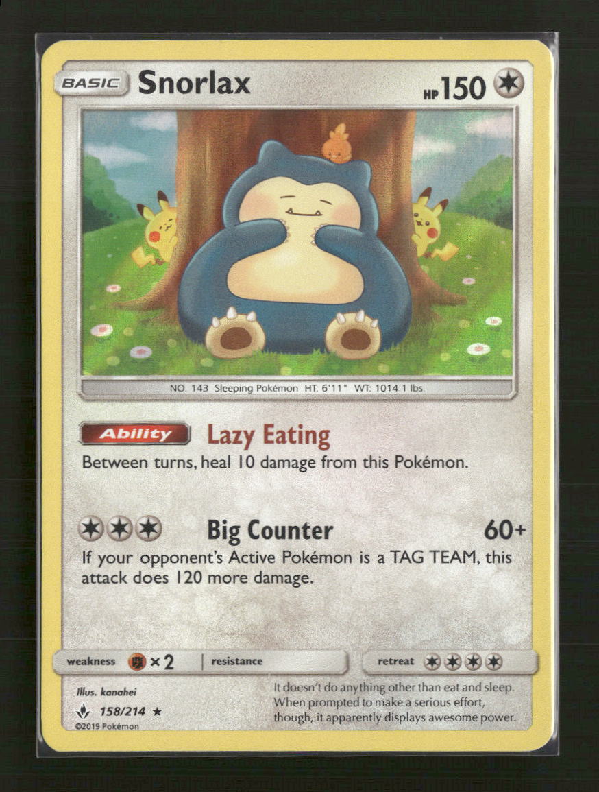 SM - Unbroken Bonds Snorlax #158/214