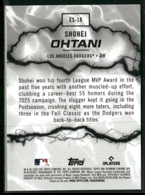 2026 Bowman Electric Sluggers Shohei Ohtani #ES-18