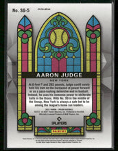 2021 Panini Prizm Stained Glass Red/White/Blue Prizm Aaron Judge #SG-5