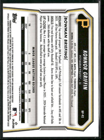 2026 Bowman Prospects Green Pattern Konnor Griffin #/99 #BP-92