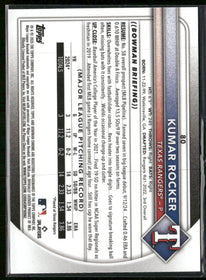 2025 Bowman Chrome Mojo Orange Refractor Kumar Rocker Rookie #/25 #80