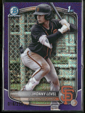 2025 Bowman Chrome Prospects Mojo Purple Refractor Jhonny Level #/250 #BCP-147