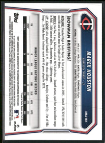 2026 Bowman Chrome Autographs Mojo Refractors Marek Houston Auto #BMA-MH