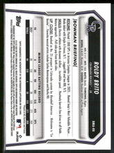 2026 Bowman Chrome Prospect Auto Green Mojo #/99 Roldy Brito #BMA-RB