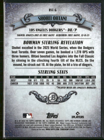 2026 Bowman Bowman Sterling Shohei Ohtani #BST-6