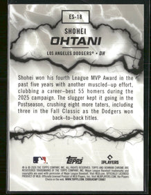 2026 Bowman Electric Sluggers Mojo Refractors Shohei Ohtani #ES-18