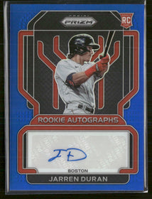 2022 Panini Prizm Rookie Autographs Blue Prizm #/149 Jarren Duran Auto #RA-JD